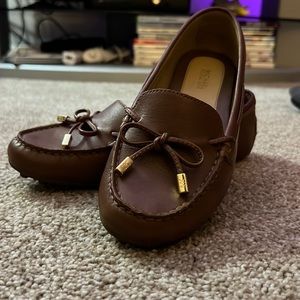 Michael Kors Tan Leather Loafers